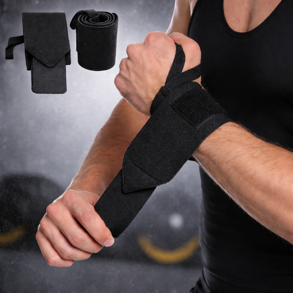 Pols Strap Beschermer (Wrist Wrap) – Steun & Stabiliteit bij Krachttraining